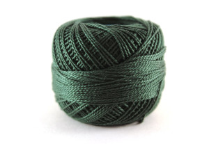 Пряжа Ирис 100% хлопок 10г 82м №0960 т.зелёный