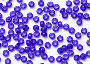 Бисер Чехия круглый 08/0 50 г 30100h прозрачный темно-синий квадратное отверстие