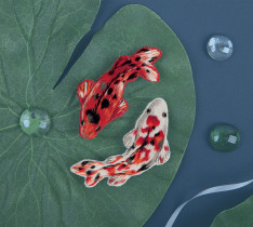 Набор для вышивания " PANNA" " Живая картина" JK- 2248 " Броши. Карпы кои" 3. 7 х 7. 5 см