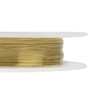 " Zlatka" / " Gamma" Проволока для бисера DG- S2 d 0. 2 мм 10 м №01 под латунь